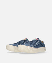 Load image into Gallery viewer, Japanese handcrafted Spingle SP 1005D Konjyou sneakers with origami crane rayon yarn and cotton canvas