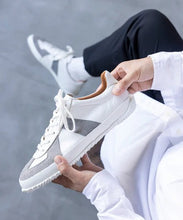 Load image into Gallery viewer, Japanese handcrafted Spingle SP 1047 White leather shoes with abrasion resistant sole and sleek silhouette