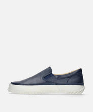 Load image into Gallery viewer, Japanese handcrafted Spingle SP 1059 Navy leather shoes with abrasion resistant sole and sleek silhouette