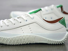 Load image into Gallery viewer, Japanese handcrafted Spingle SP 107IL White Green leather shoes with abrasion resistant sole and sleek silhouette