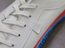 Load image into Gallery viewer, Japanese handcrafted Spingle SP 110 White Blue kangaroo leather shoes with abrasion resistant sole and sleek silhouette