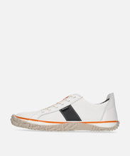 Load image into Gallery viewer, Japanese handcrafted Spingle SP 1651 White Black kangaroo leather shoes with abrasion resistant sole and sleek silhouette