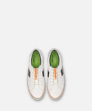 Load image into Gallery viewer, Japanese handcrafted Spingle SP 1651 White Black kangaroo leather shoes with abrasion resistant sole and sleek silhouette