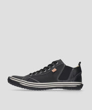 Load image into Gallery viewer, Handmade Japanese SPINGLE SP 442 Black sneakers featuring premium leather and modern design