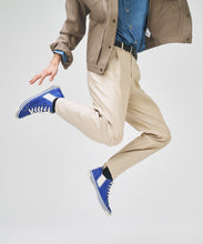 Load image into Gallery viewer, Japanese handcrafted Spingle SP 442 Blue kangaroo leather shoes with abrasion resistant sole and sleek silhouette