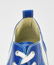 Load image into Gallery viewer, Japanese handcrafted Spingle SP 442 Blue kangaroo leather shoes with abrasion resistant sole and sleek silhouette