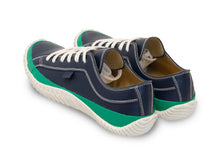 Load image into Gallery viewer, Japanese handcrafted Spingle Move SPM 101 Cow Leather Sneakers Navy with abrasion resistant sole and sleek silhouette