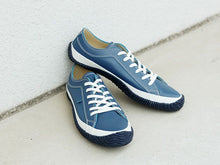 Load image into Gallery viewer, Japanese handcrafted Spingle Move SPM 101 Navy Blue kangaroo leather shoes with abrasion resistant sole and sleek silhouette