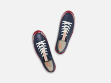 Load image into Gallery viewer, Japanese handcrafted Spingle Move SPM 1020 Navy kangaroo leather shoes with abrasion resistant sole and sleek silhouette