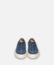 Load image into Gallery viewer, Japanese handcrafted Spingle SP 1005D Konjyou sneakers with origami crane rayon yarn and cotton canvas
