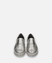 Load image into Gallery viewer, Japanese handcrafted Spingle SP 1044 Silver leather shoes with abrasion resistant sole and sleek silhouette
