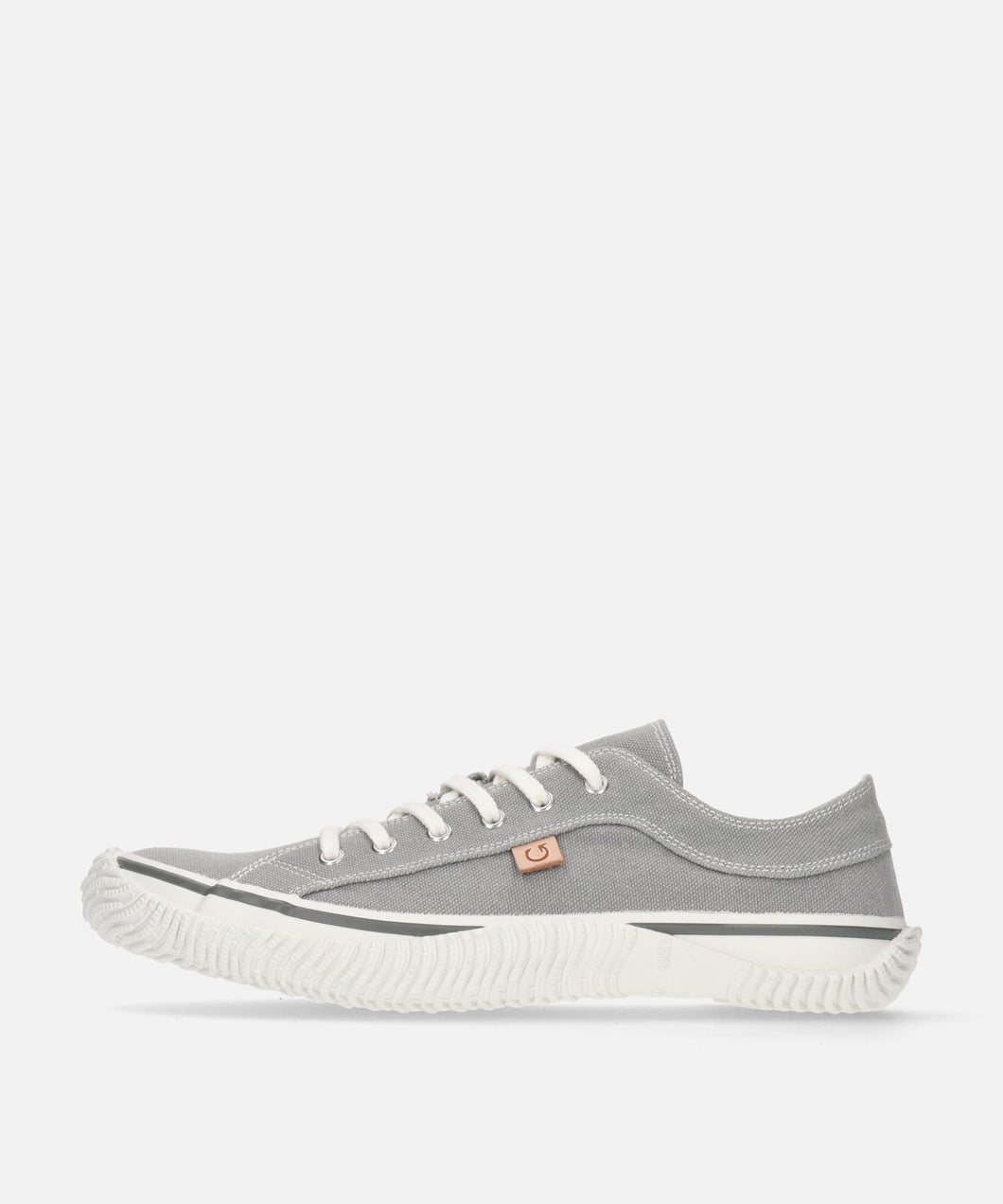 Handmade Japanese SPINGLE SP 1057 Gray sneakers with unique knit texture and durable sole