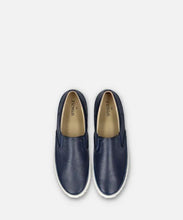 Load image into Gallery viewer, Japanese handcrafted Spingle SP 1059 Navy leather shoes with abrasion resistant sole and sleek silhouette
