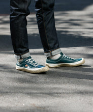 Load image into Gallery viewer, Handmade Japanese SPINGLE SP 110 Dark Blue sneakers featuring premium leather and modern design
