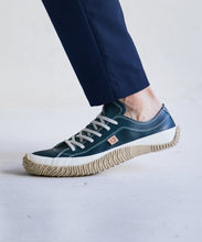 Load image into Gallery viewer, Handmade Japanese SPINGLE SP 110 Dark Blue sneakers featuring premium leather and modern design
