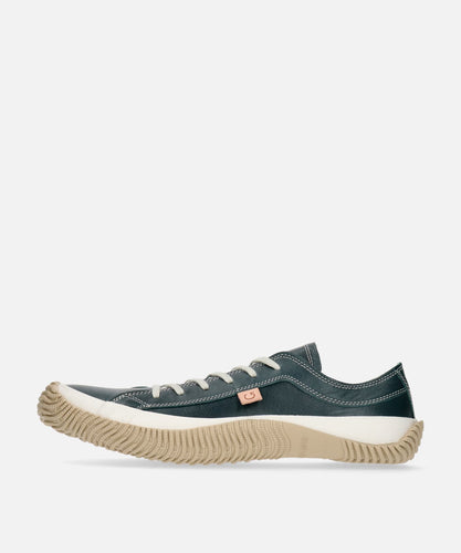 Handmade Japanese SPINGLE SP 110 Dark Blue sneakers featuring premium leather and modern design