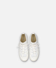 Load image into Gallery viewer, Handmade Japanese SPINGLE SP 1503 White sneakers with unique knit texture and durable sole
