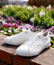Load image into Gallery viewer, Japanese handcrafted Spingle SP 1822 White kangaroo leather shoes with abrasion resistant sole and sleek silhouette
