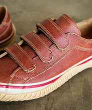 Load image into Gallery viewer, Handmade Japanese SPINGLE SP 211 Red sneakers featuring premium leather and modern design
