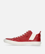 Load image into Gallery viewer, Handmade Japanese SPINGLE SP 442 Deep Red sneakers featuring premium leather and modern design
