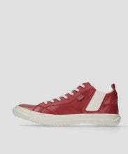 Load image into Gallery viewer, Handmade Japanese SPINGLE SP 442 Deep Red sneakers featuring premium leather and modern design
