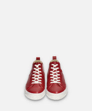 Load image into Gallery viewer, Handmade Japanese SPINGLE SP 442 Deep Red sneakers featuring premium leather and modern design
