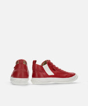 Load image into Gallery viewer, Handmade Japanese SPINGLE SP 442 Deep Red sneakers featuring premium leather and modern design
