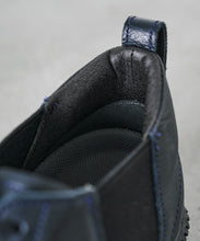 Load image into Gallery viewer, Handmade Japanese SPINGLE SP 6155 Navy sneakers featuring premium leather and modern design
