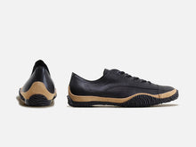 Load image into Gallery viewer, Japanese handcrafted Spingle Move SPM 1001 Black kangaroo leather shoes with abrasion resistant sole and sleek silhouette

