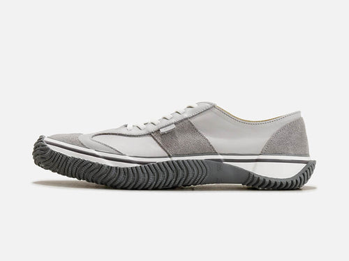 Japanese handcrafted Spingle Move SPM 1002 Gray kangaroo leather shoes with abrasion resistant sole and sleek silhouette